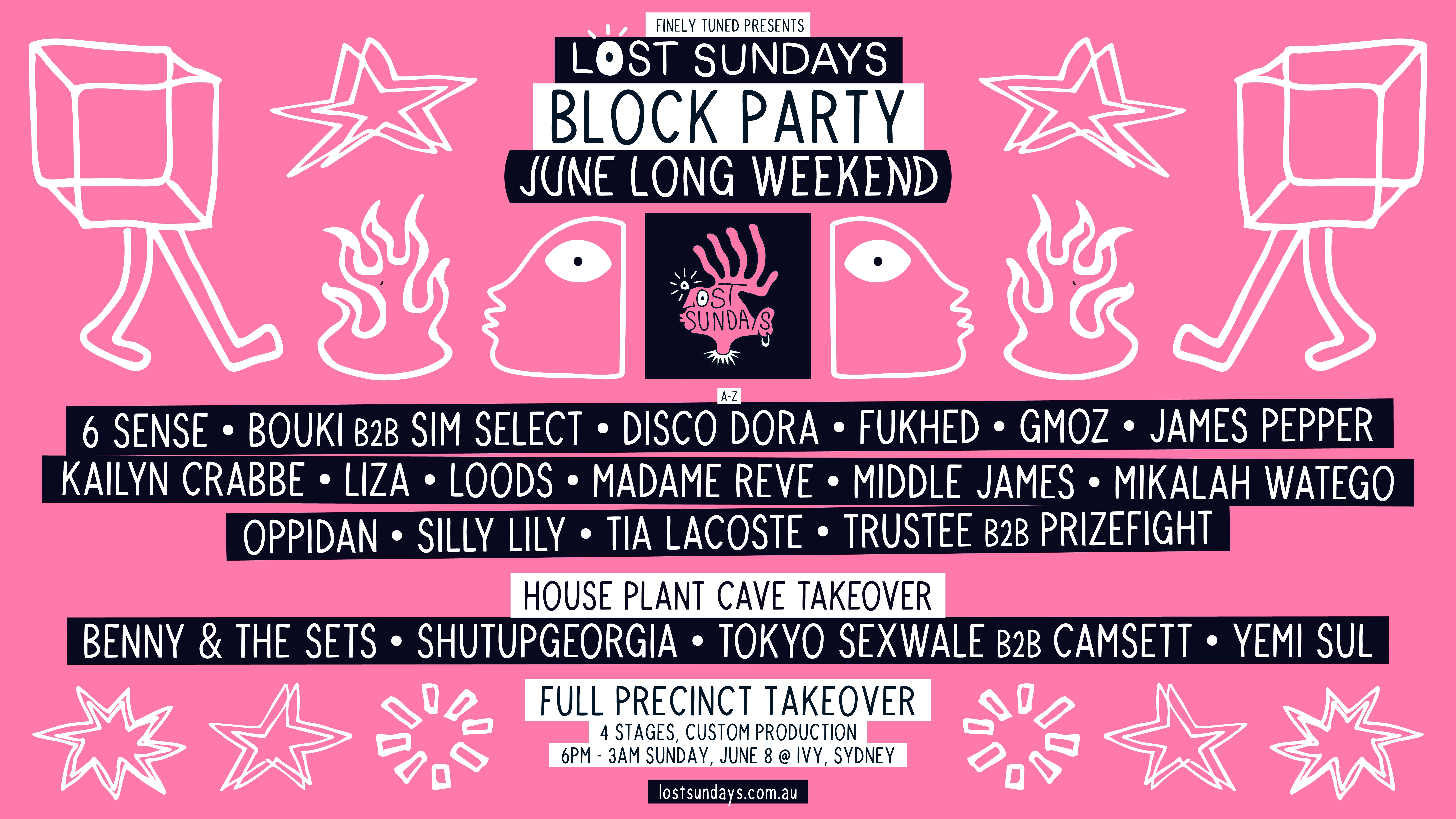 Heat Up Your June Long Weekend At Lost Sundays Block Party - Full ivy Precinct Takeover