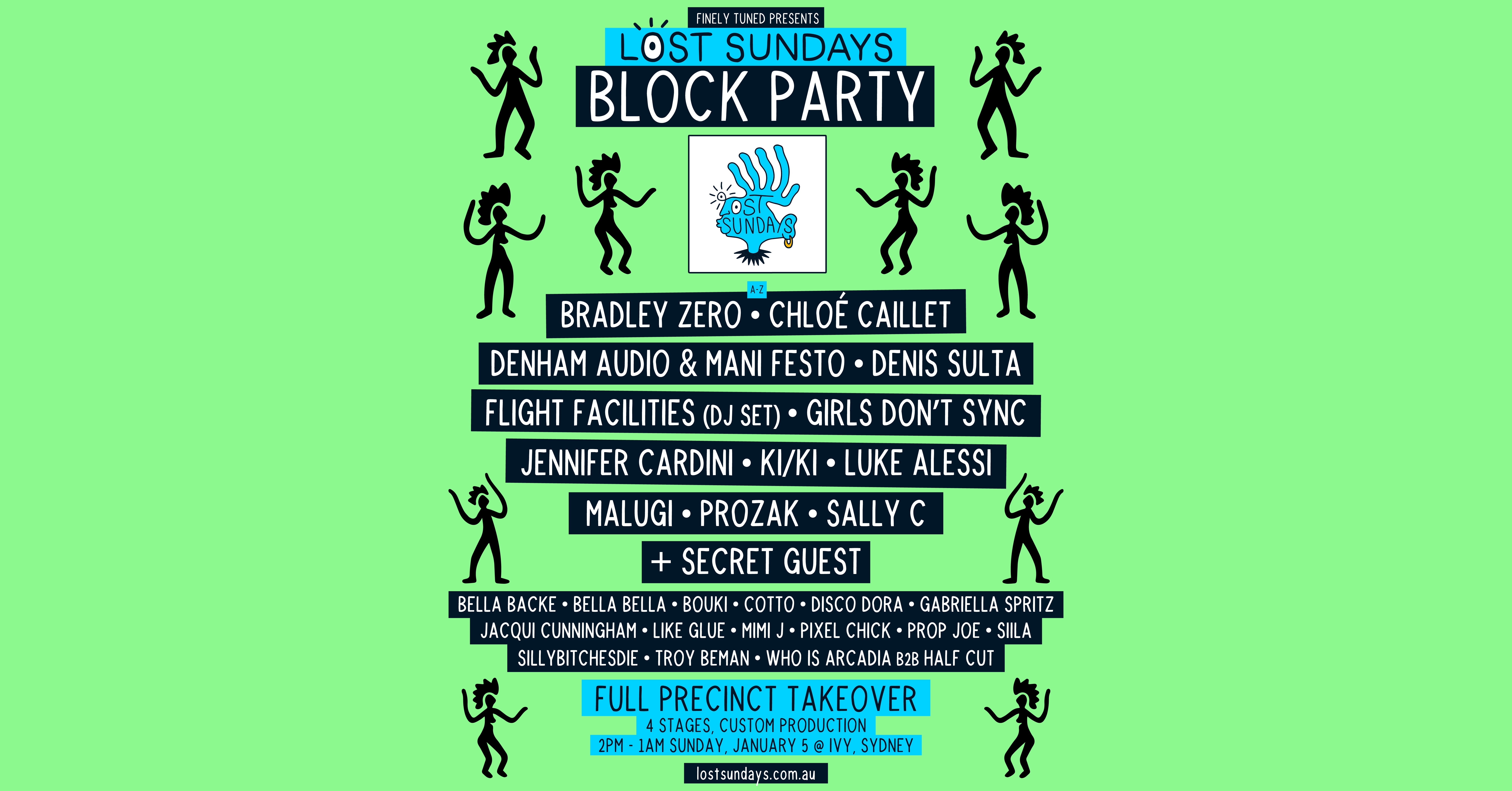 The Lost Sundays Block Party Returns to Sydney In January 2025!