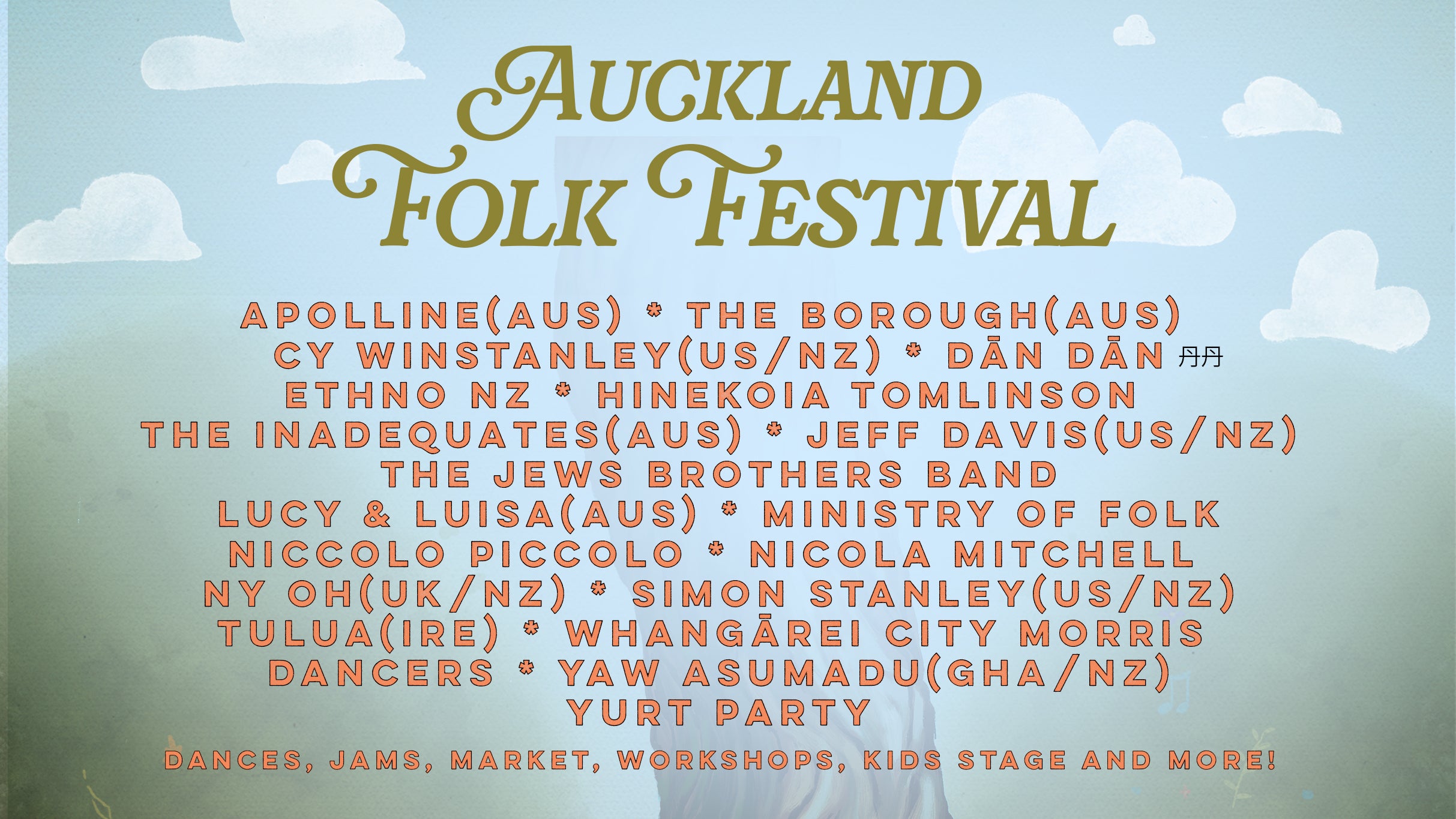 Auckland Folk Festival Returns For 2027 With A Stellar Lineup!