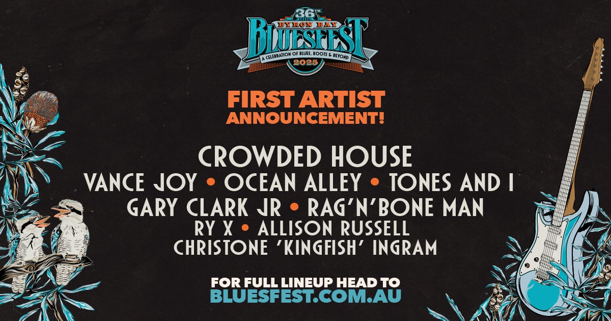 The First Artist Announcement For Bluesfest Byron Bay 2025 Is Here!