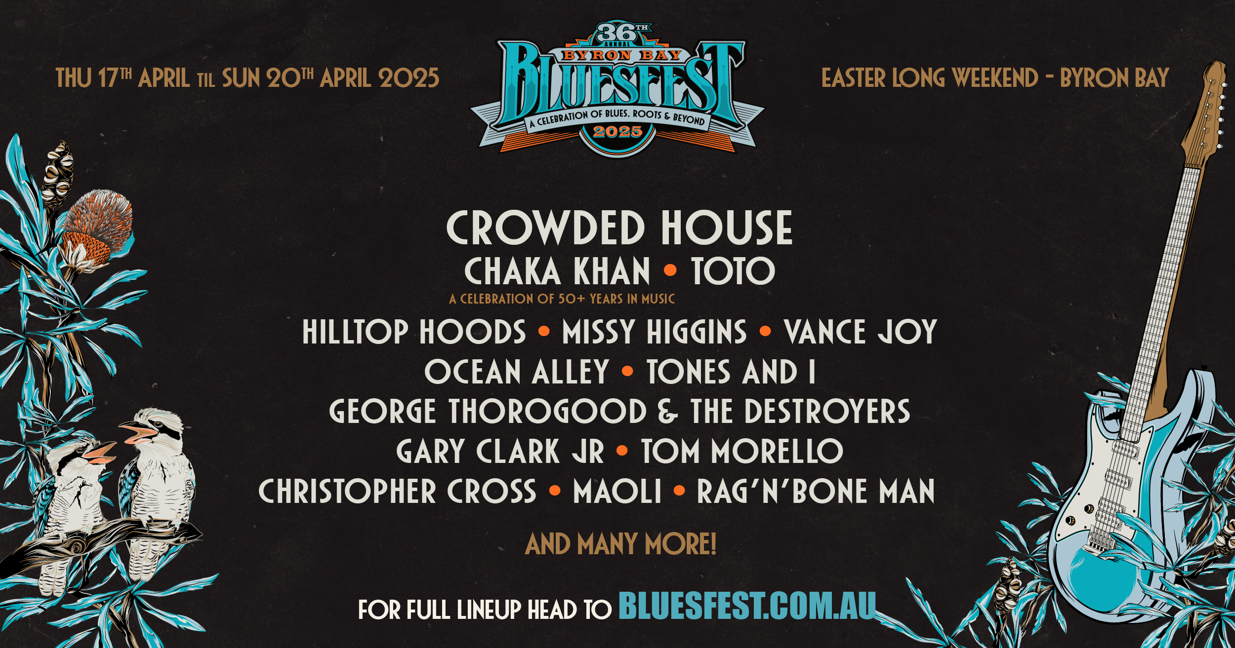 The Countdown To Bluesfest Is On - With The Fifth Artist Drop Adding More Epic Artists! 