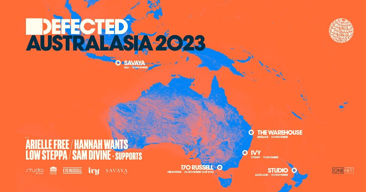 Defected Returns To Australasia For An Epic Five Date Tour In 2023