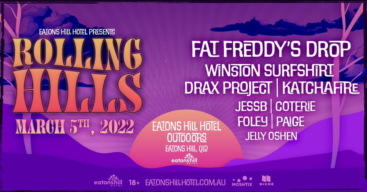 New Festival Rolling Hills Brings Fat Freddy's Drop, Katchafire And More To  Queensland In March | Breaking News | Moshtix