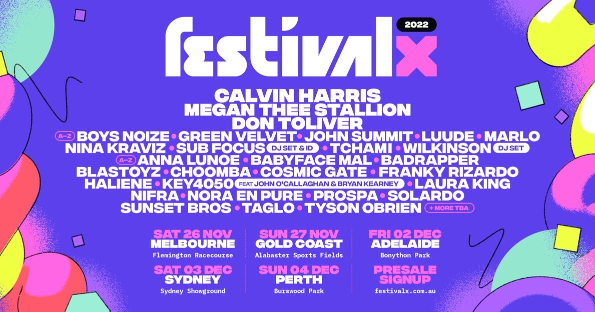 Calvin Harris And Megan Thee Stallion Are Headlining Festival X 2022