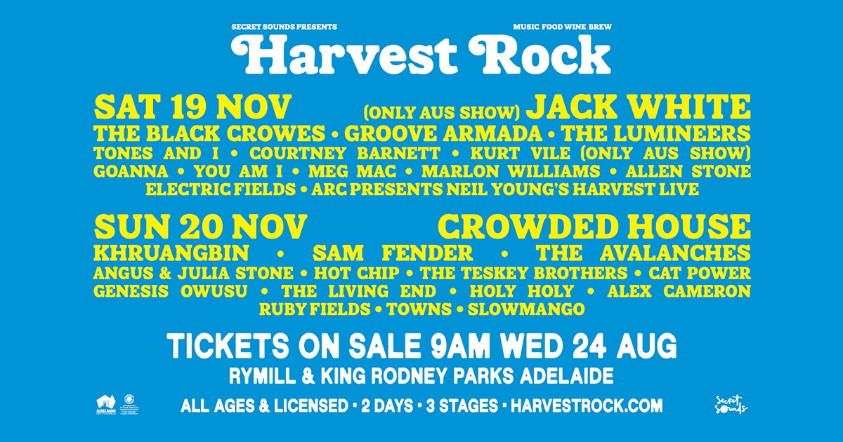 Harvest Rock: A Brand New Two-Day Music Festival Is Coming to Adelaide