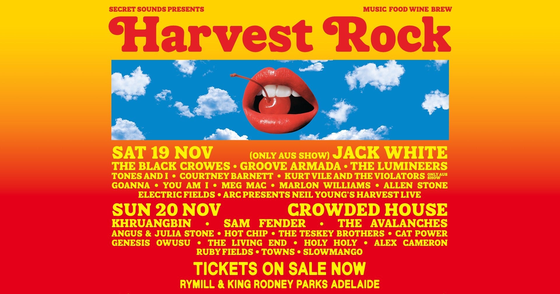 Harvest Rock A Brand New TwoDay Music Festival Is Coming to Adelaide