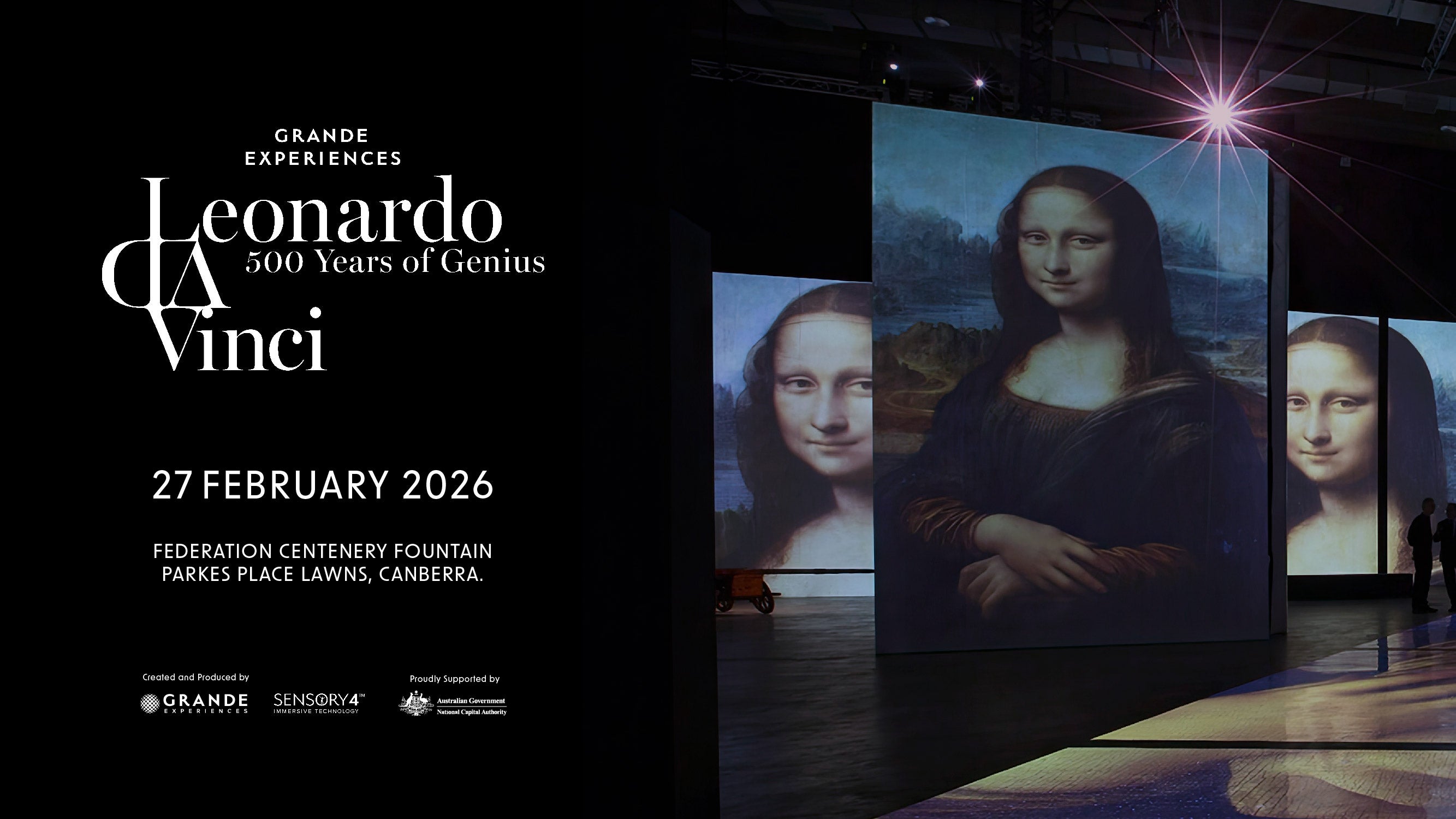 Leonardo Da Vinci 500 Years Of Genius Is Heading To Canberra For Enlighten Festival! 