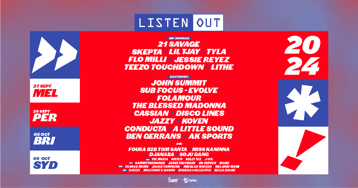 The HUGE Listen Out 2024 Lineup Is Here!