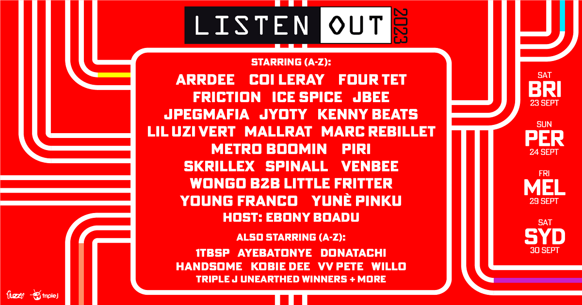 Listen Up Your Listen Out 2023 Lineup Just Landed Breaking News   Listen Out 2023 1200x630 