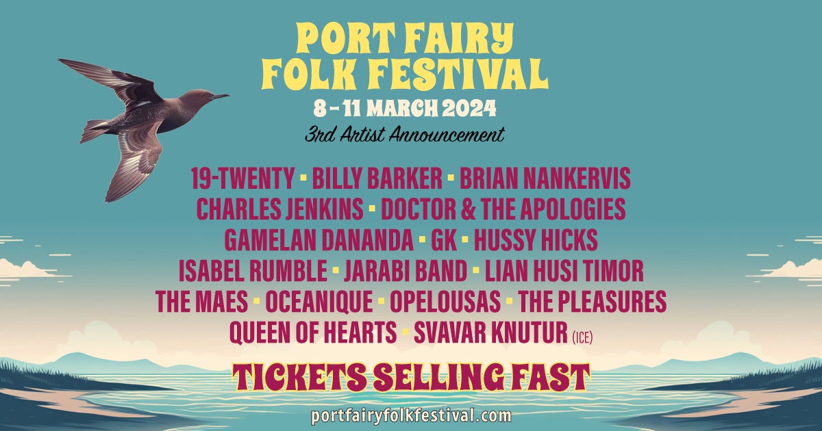 Port Fairy Folk Festival Announces Even More Artists For Its 2024 Lineup