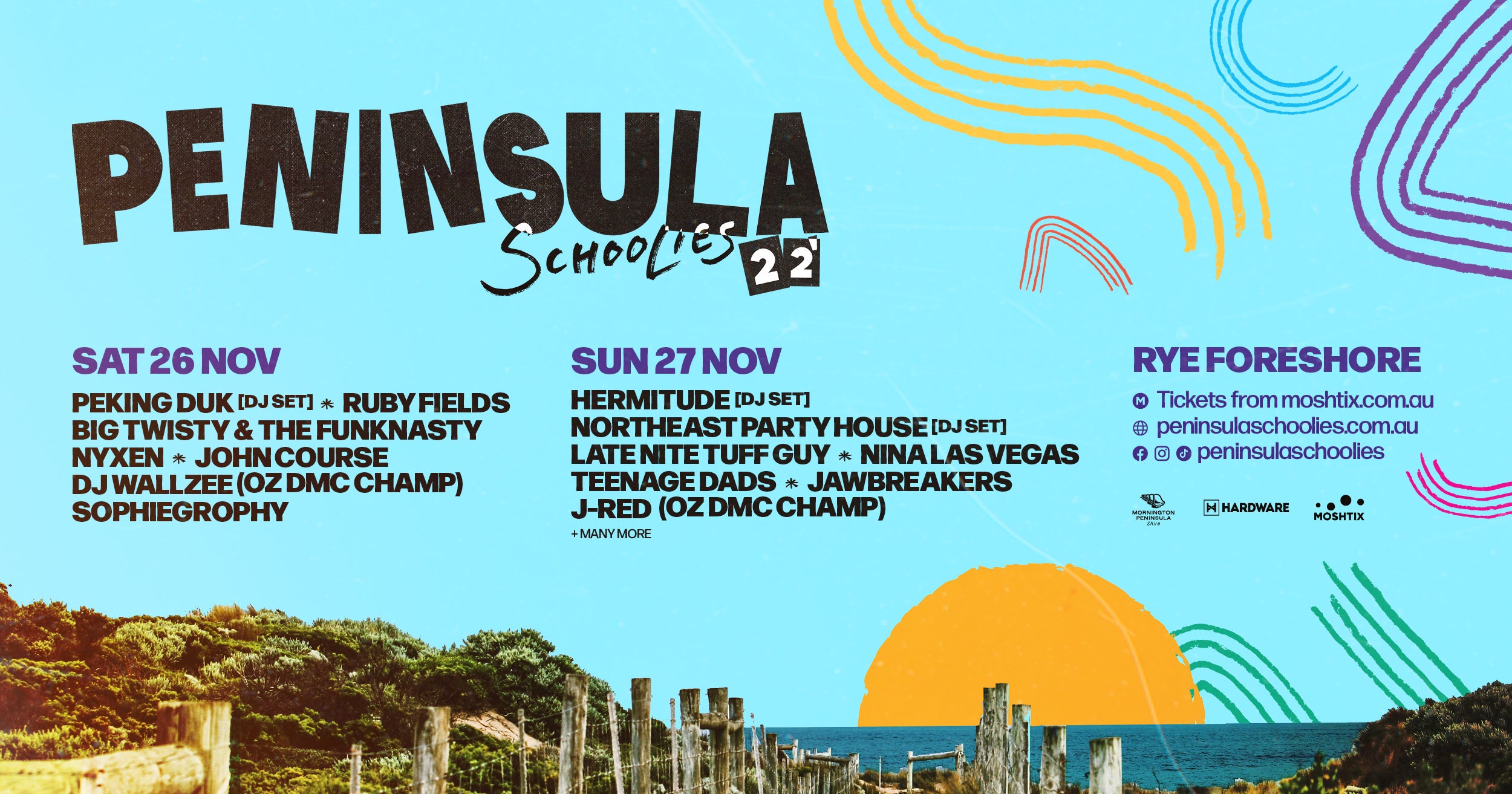 Peninsula Schoolies Returns For 2022 With A Massive Lineup