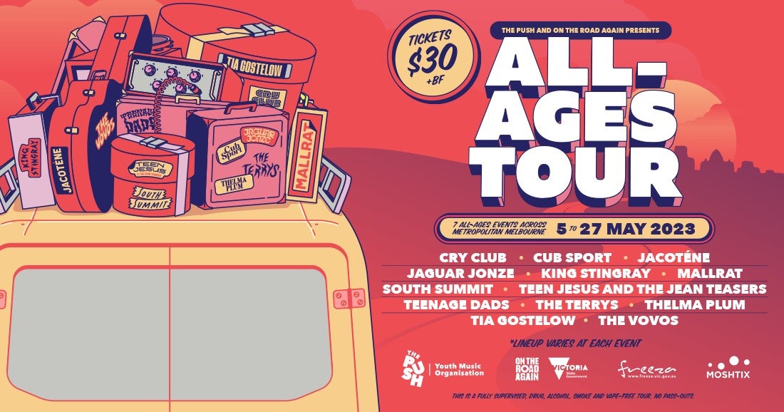 The Push All-Ages Tour Is Back For 2023 With Some Of Australia’s Biggest Artists
