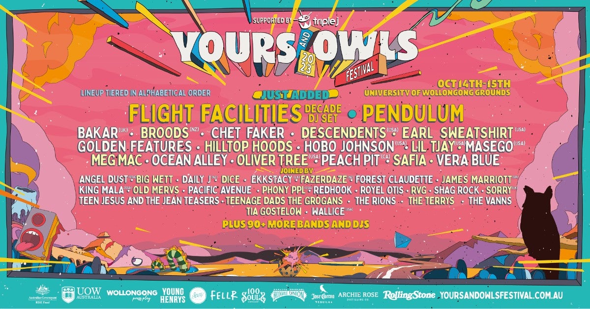 Secret’s Out! Flight Facilities and Pendulum Join Yours & Owls Festival 2023 Lineup 
