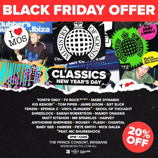 20% Off Ministry of Sound Classics New Years Tickets