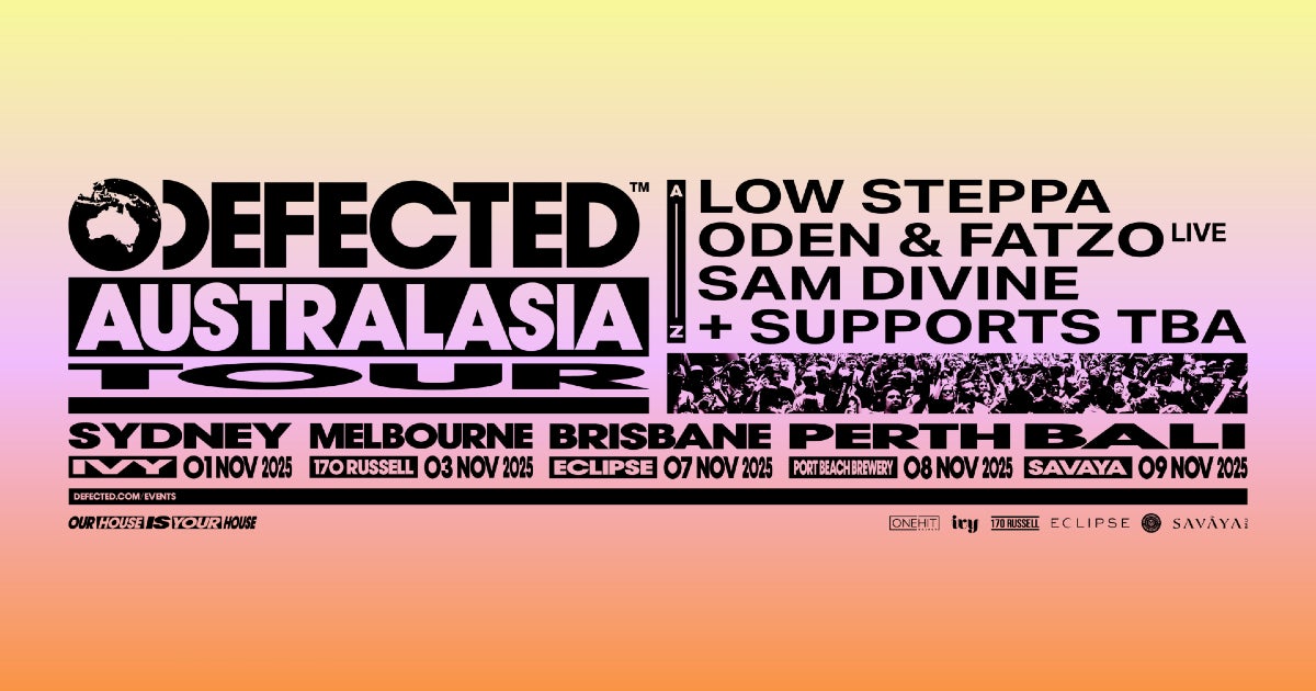Defected Returns To Australasia In 2025 With A Stellar Lineup! 