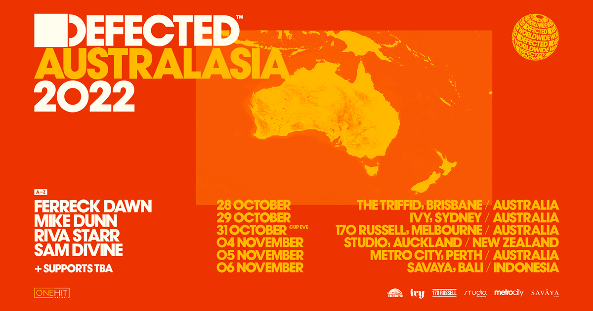 Check Out The Defected Australasia 2022 Lineup!