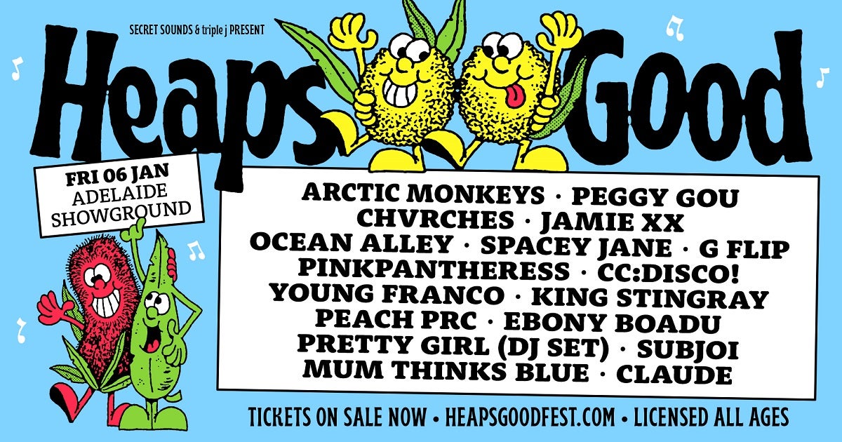 Heaps Good Adelaide New Lineup Poster Moshtix