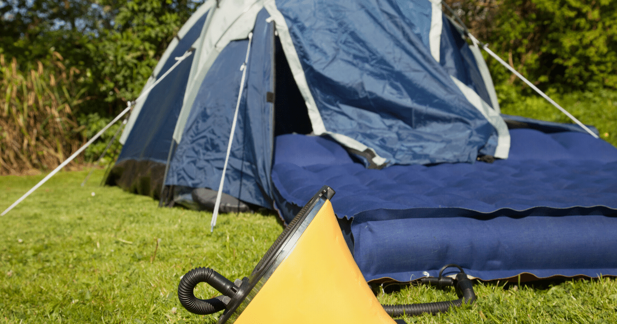 Mattress for camping at a Festival