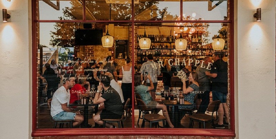Photo of people sitting in Mr Chapple bar in Perth