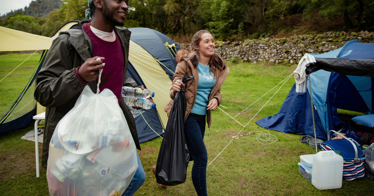 Bring extra garbage bags and clean up as you go 