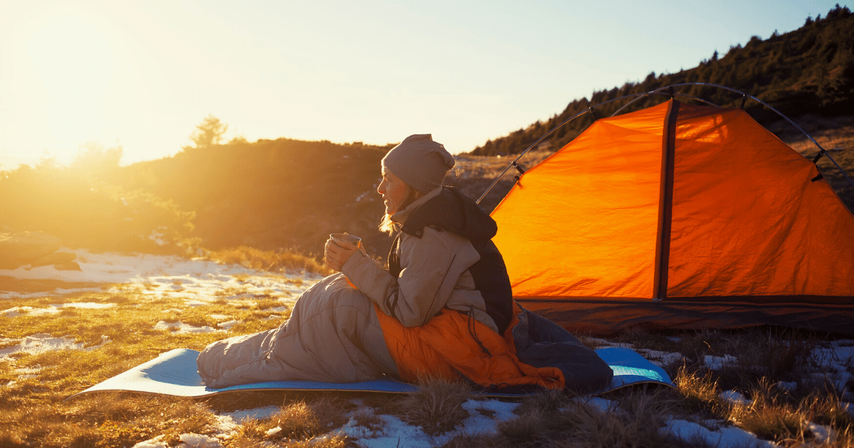 Sleeping bag for camping festival