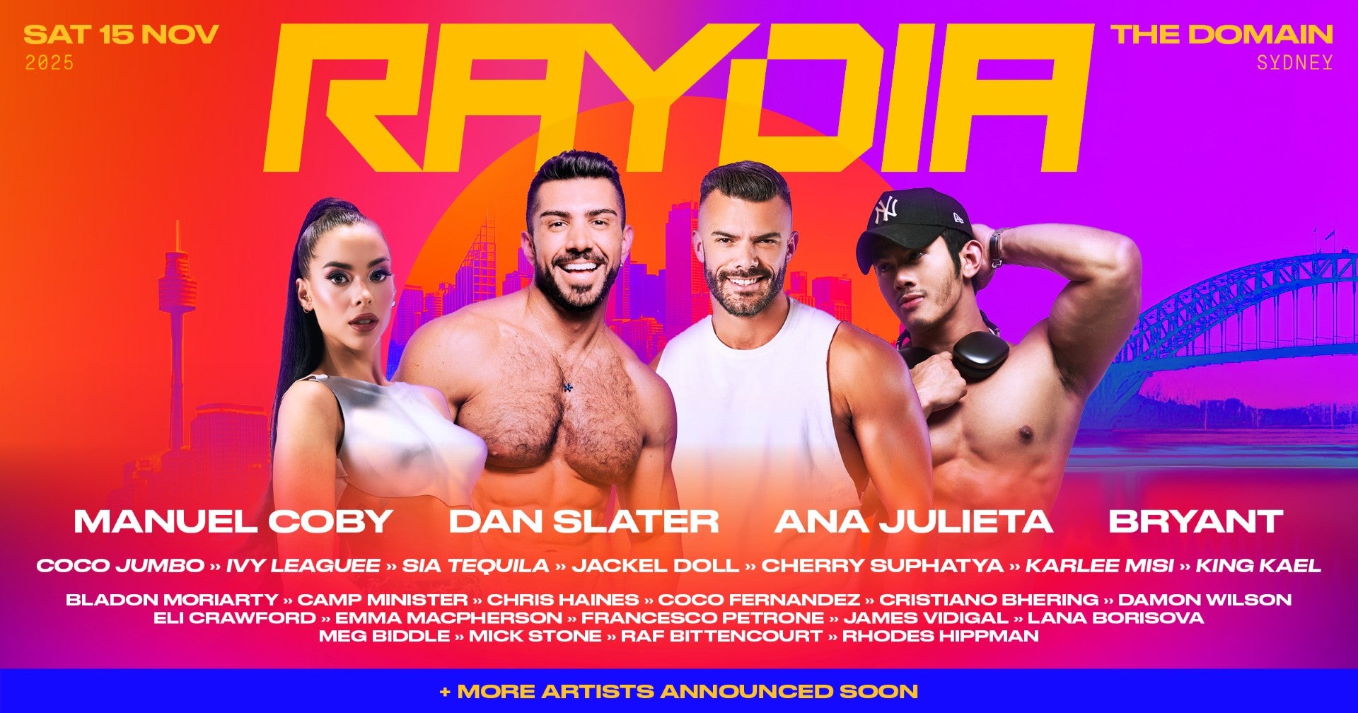 RAYDIA Expands 2025 Lineup with International DJs Ana Julieta and BRYANT!