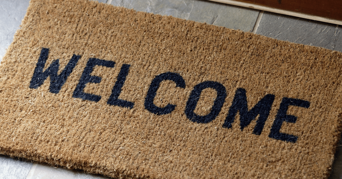 Welcome mat to avoid the festival making it into your sleeping bag