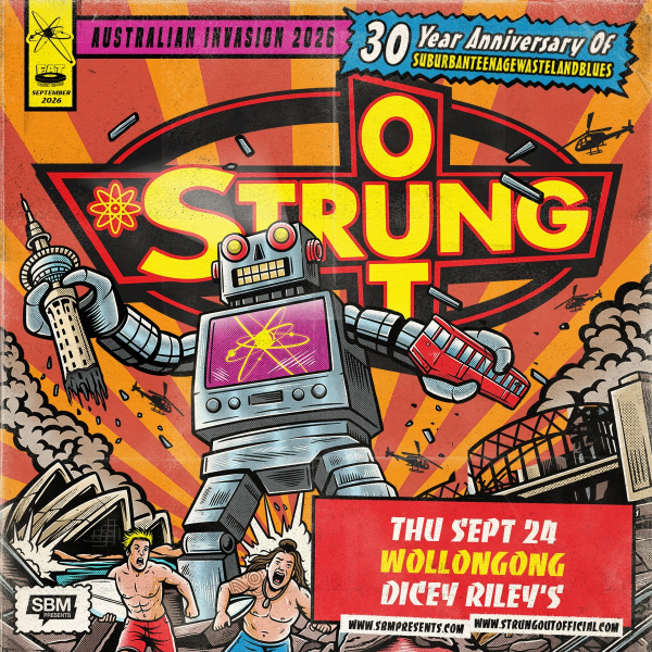 Strung Out w/ Wiseheimer live at Dicey Riley's - Concert poster