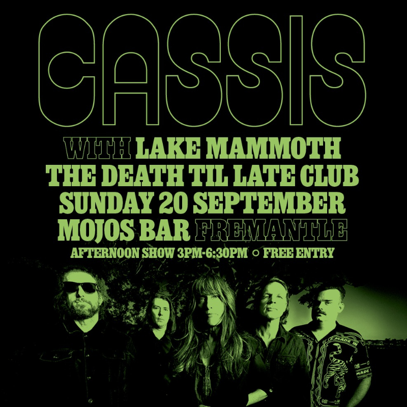 Cassis live at MOJO'S BAR - Concert poster