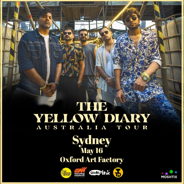 The Yellow Diary Live live at Oxford Art Factory in Sydney on May 16, 2026 - Concert poster