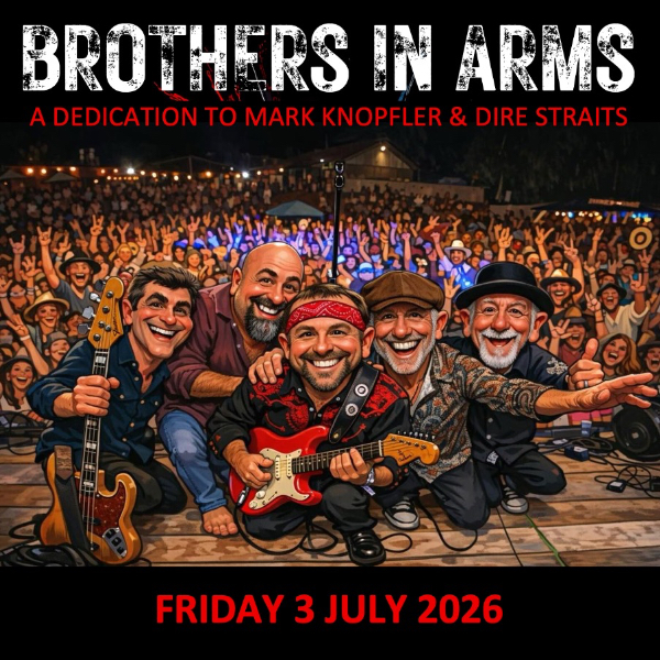 Brothers in Arms - The Dire Straits Experience live at The Duke of George - Concert poster