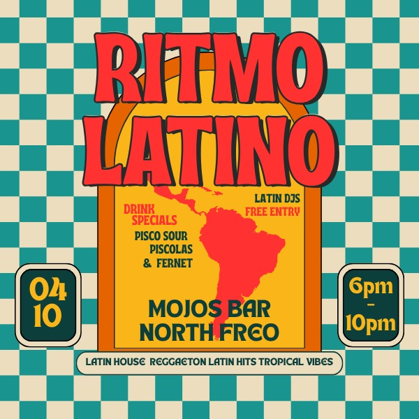 RITMO LATINO! live at MOJO'S BAR - Concert poster