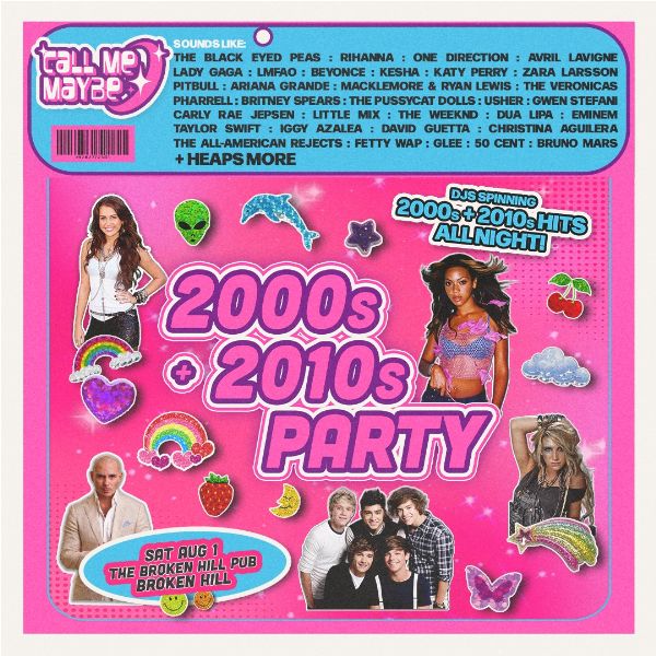 2000s + 2010s Party - Broken Hill live at The Broken Hill Pub - Concert poster