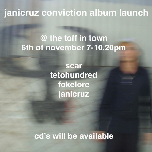 JANI CRUZ CONVICTION LAUNCH live at THE TOFF IN TOWN, MELBOURNE - Concert poster