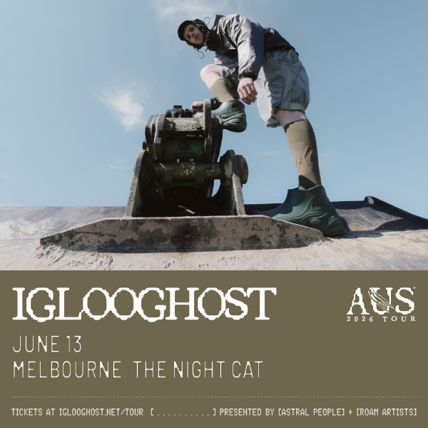 IGLOOGHOST live at The Night Cat - Concert poster