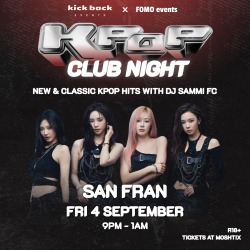 Kpop Club Night live at San Fran - Concert poster