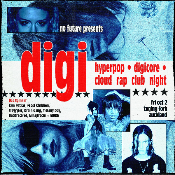 DIGI: Hyperpop, Digicore, Cloud Rap Club Night - Auckland live at The Tuning Fork - Concert poster