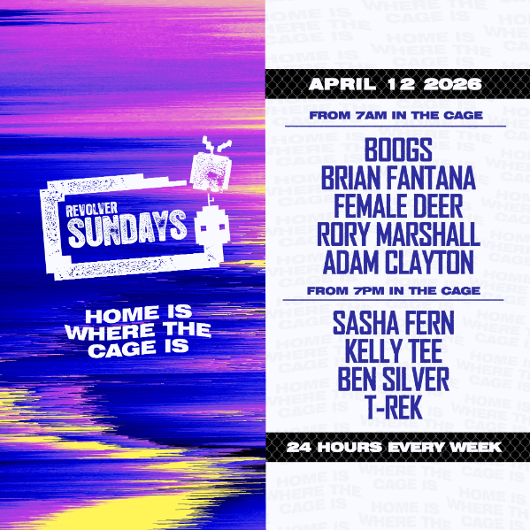 Revolver Sundays live at Revolver Nightclub in Melbourne on April 12, 2026 - Concert poster
