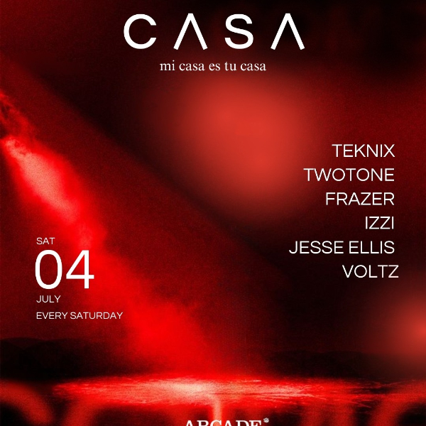 CASA Saturdays live at Arcade Bar & Club - Concert poster