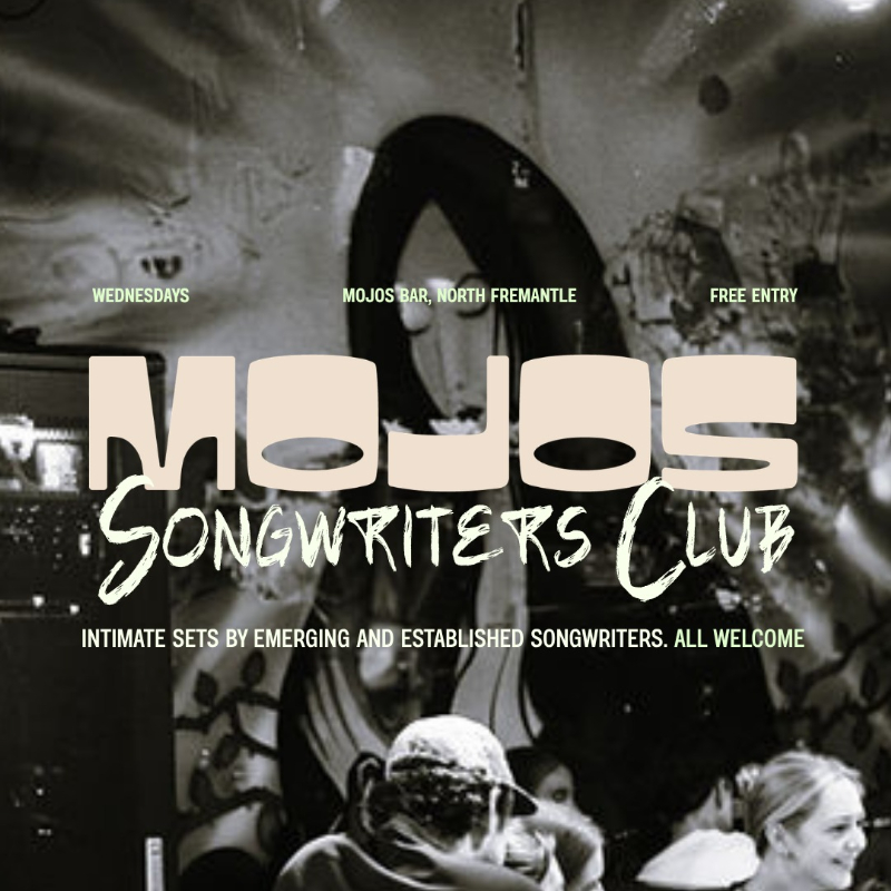 Mojos Songwriters Club live at MOJO'S BAR - Concert poster