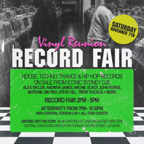 Central Station Records Vinyl Reunion Record Fair & 50 Years of Central Station Records Party [FREE ENTRY] live at Oxford Art Factory - Concert poster