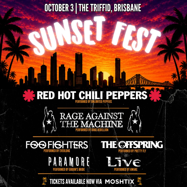 Sunset Fest Brisbane live at The Triffid - Concert poster