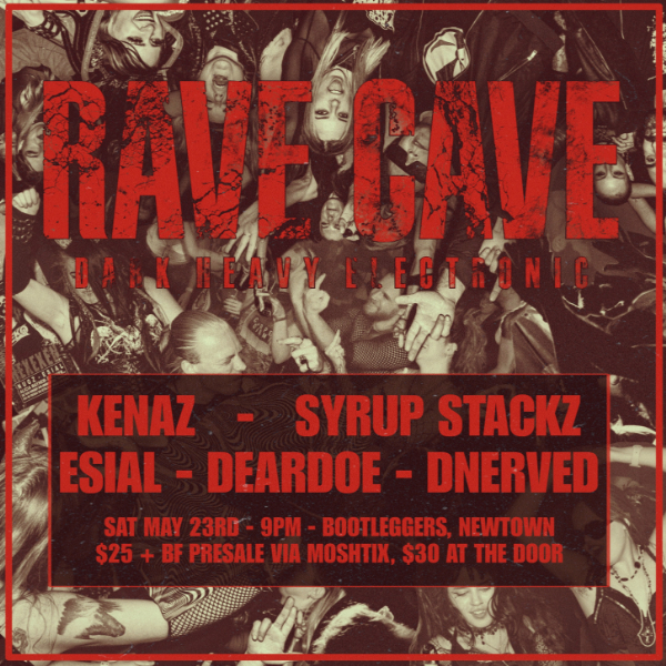 RAVE CAVE XVII live at Bootleggers - Concert poster