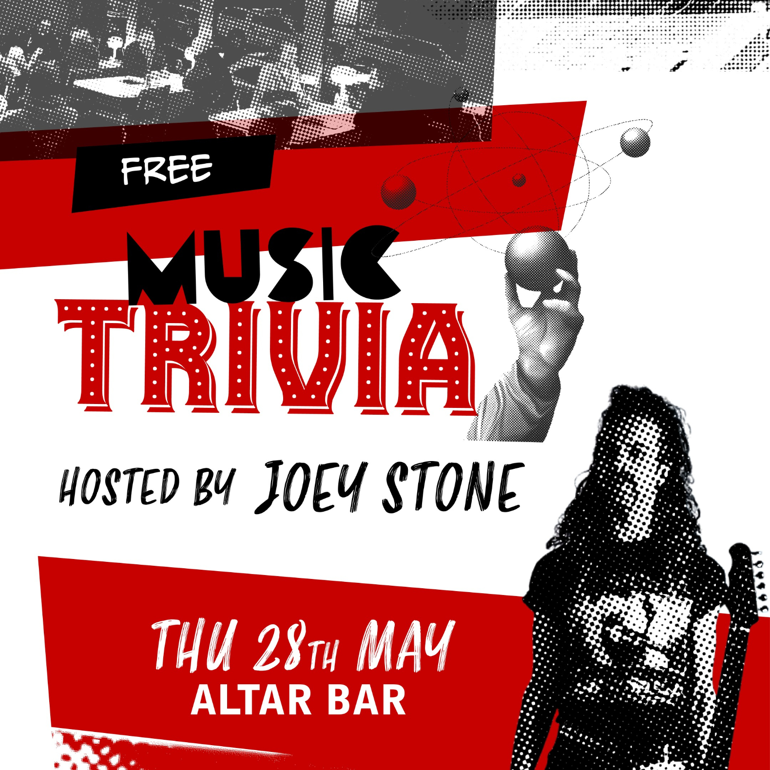 Music Trivia with Joey Stone live at Altar Bar - Concert poster