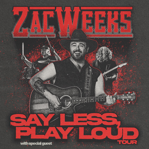 Zac Weeks – Say Less, Play Loud live at THE GRAND POOBAH, HOBART - Concert poster