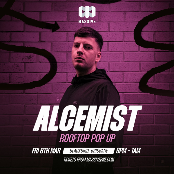 ALCEMIST | BRISBANE ROOFTOP POP-UP live at Blackbird Brisbane in Brisbane City on March 06, 2026 - Concert poster