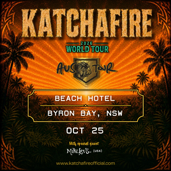 KATCHAFIRE live at BEACH HOTEL, BYRON BAY - Concert poster