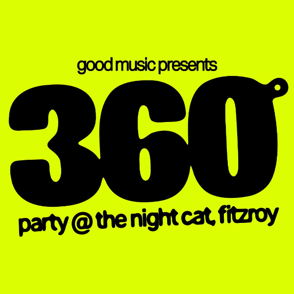 360° live at The Night Cat - Concert poster