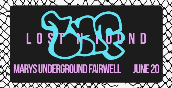 LOSTNFOUND live at Mary's Underground - Concert poster