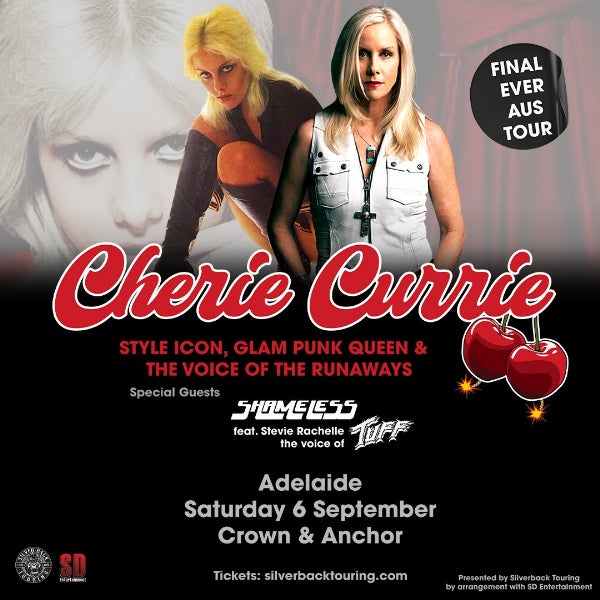 Cherie Currie - The Voice Of The Runaways - Farewell Australian Tour  (USA) plus guests